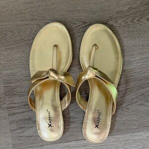 Xappeal Metallic Gold Sandals
